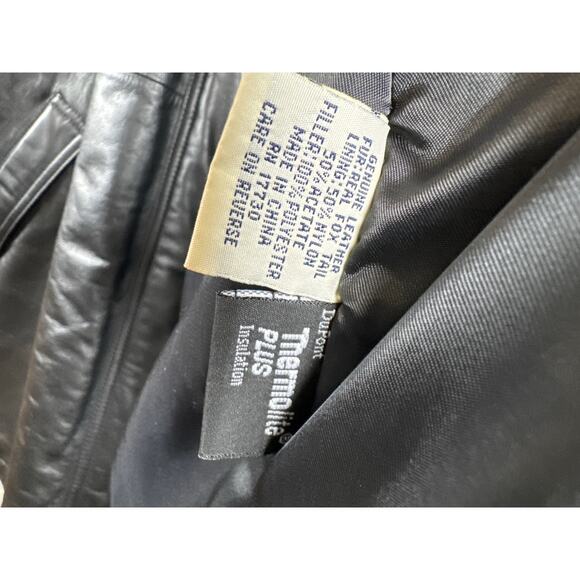 Vintage Field Gear Genuine Leather Oversized Coat - Black, Med - Picture 6 of 8